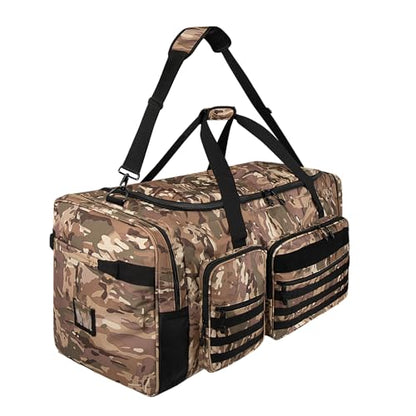 Goloni 130L Heavy Duty Large Duffle Equipment Bag,Catchers Gear Bag with Shoe Compartment,Baseball Duffle Bag - color: Camo Yellow