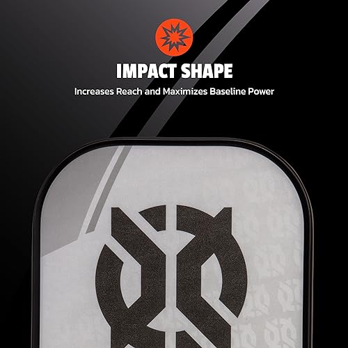 Onix Evoke Premier Professional Tournament Pickleball Paddle Composite Face Impact Paddle Shape - color: White, size: Medium, style: 16mm