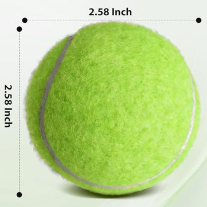 FURWEY Tennis Balls, 12/24/36/80 Pack Bulk Tennis Balls Pressureless Tennis Ball, Come with Mesh Bag for Easy Transport,Pet Dog Playing Balls, Good for Beginner Training Ball - size: 80P