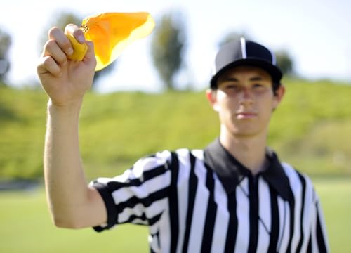 8pcs Football Penalty Flags, Football Challenge Flags, Referee Flag for Party Accessory