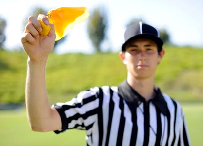 8pcs Football Penalty Flags, Football Challenge Flags, Referee Flag for Party Accessory