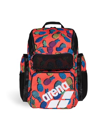 ARENA One Go Backpack Swimmer Athlete Daypack Large Size Equipment Swim Bag - color: Arena Pineapples