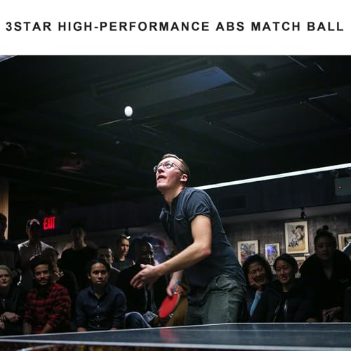 3 Star Ping Pong Balls - High Performance ABS Table Tennis for Training,Game - color: Pack of 20 White