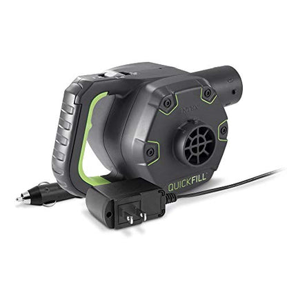 INTEX QuickFill Electric Air Pump: Inflates and Deflates Air Mattresses, Inflatable Kayaks, Boats, Toys - size: 23.0CFM, style: Rechargeable - Wall + Car Plug