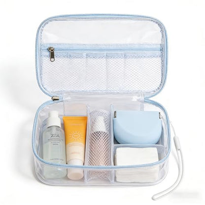 Silicone Retainer Case with Lanyard, Portable Travel Retainer Holder Braces Aligner Case with Vent Holes Aligner Retainer Cases for Girls Women Kids Travel Denture Night Guard Container - color: Blue