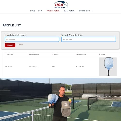 YC DGYCASI Pickleball Paddles Set of 4, USAPA Approved Pickleball Set, Fiberglass Pickle Ball Rackets, 3 Outdoor Pickleball, 3 Indoor Pickleball Balls, 4 Pickleball Overgrip, 1 Pickleball Bag - color: Blue