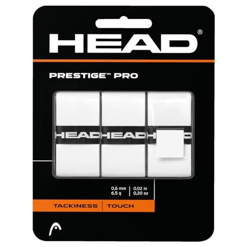 Head Prestige Pro Racquet Overgrip - Tennis Racket Grip Tape - color: White