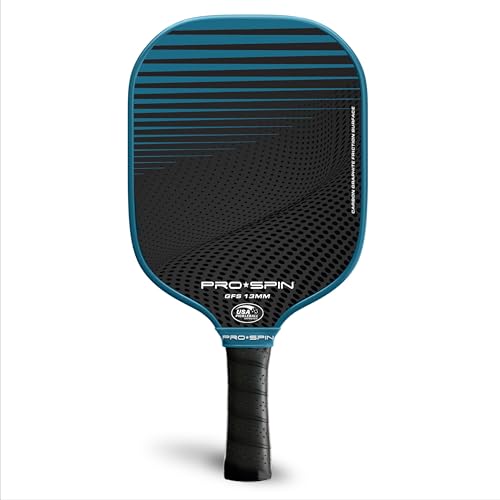 PRO-SPIN Carbon Fiber Pickleball Paddles Set of 2 | Lightweight Pickleball Set with Indoor/Outdoor Balls and Bag – Durable Pickle Ball Paddle Gift for Men, Women & Families - color: 2-Player Set | Blue/Pink