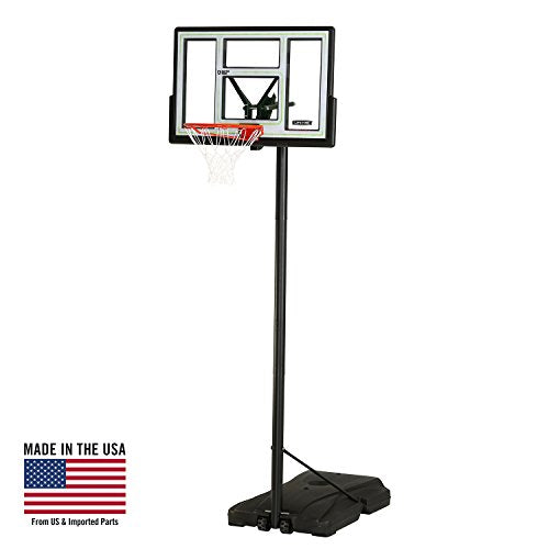 Lifetime Fusion Courtside Portable Basketball System, 46 Inch Backboard