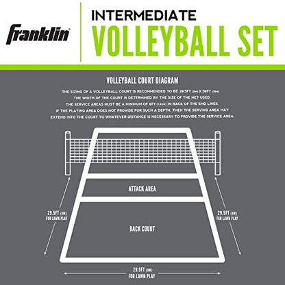 Franklin Sports Intermediate Volleyball Set - style: Intermediate