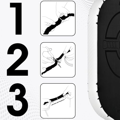 PICKLETECH Pickleball Paddle Protection Tape - 3K PU Interwoven Texture - Paddle Head Edge Guard - Racket Edge Protection Tape -Fit Perfectly Curved Edge -No Wrinkling - color: 3K White, size: Width 26mm