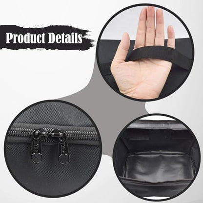 Tennis Ball Bag Picker Hopper Container with Handle,Carrier Gatherer Pickleball Retriever Basket for Badminton Table Tennis