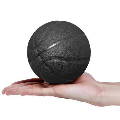 MINDCOLLISION Size 1/3/4/5/6/7/9 No Logo Basketball, Black and White, can be Used for Autographs, Clubs, Training, Event prizes - color: Black, size: No.1