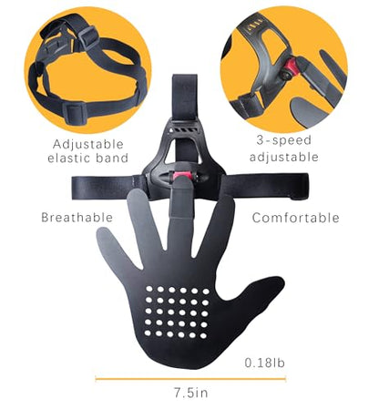 3D Hand-in-Face Basketball Training Mask, 2nd Gen with Moisture Wicking Sponge & Adjustable Strap, Enhance Shooting Accuracy Under Pressure for All Ages - color: Adjustable Black - 2pcs