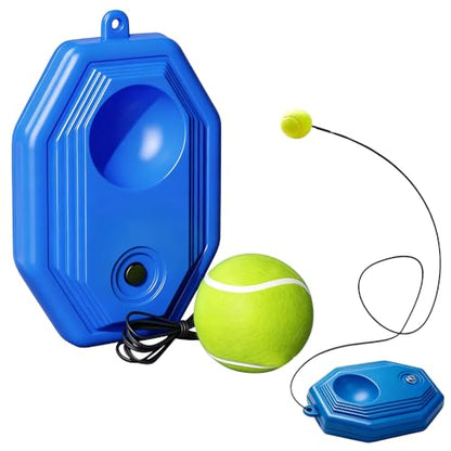 Tennis Ball Training Baseboard, Upgraded Tennis Trainer Equipment Set, Tennis Trainer Ball with String, Tennis Trainer Rebound Ball, Multifunction Tennis Practice Rebounder - color: Blue A -2PC