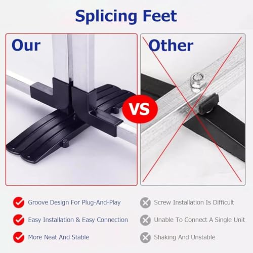 The Movable Ping Pong Ball Baffle,Portable Table Tennis Baffle Barrier, Ping Pong Field Fence Surround Barrier Block, for Quicker and Easier Pick Up Balls, for Court, Training & Home Use，（B