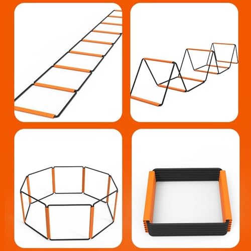 Football Agility Ladder Agility Training Ladder Flexible 16 Rung Speed Ladder Training Equipment for Coordination Volleyball