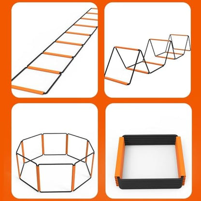 Football Agility Ladder Agility Training Ladder Flexible 16 Rung Speed Ladder Training Equipment for Coordination Volleyball
