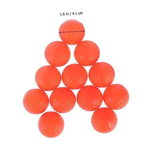 BESPORTBLE Golf Practice Equipment 12pcs Bulk Pack Indoor Training High Visibility Golfball Practice