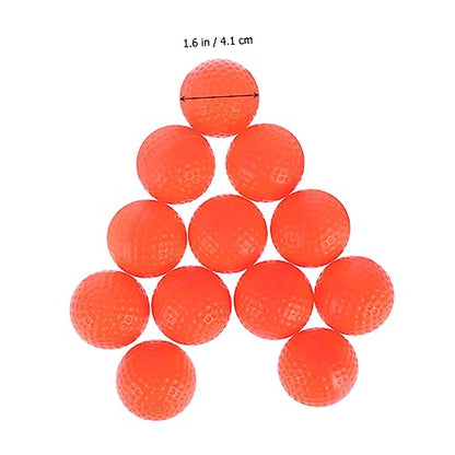 BESPORTBLE Golf Practice Equipment 12pcs Bulk Pack Indoor Training High Visibility Golfball Practice