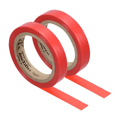 PATIKIL Grip Finishing Tape, PVC Racquet Finishing Tapes Racket Accessories Sticky Seal for Tennis Badminton - color: Red