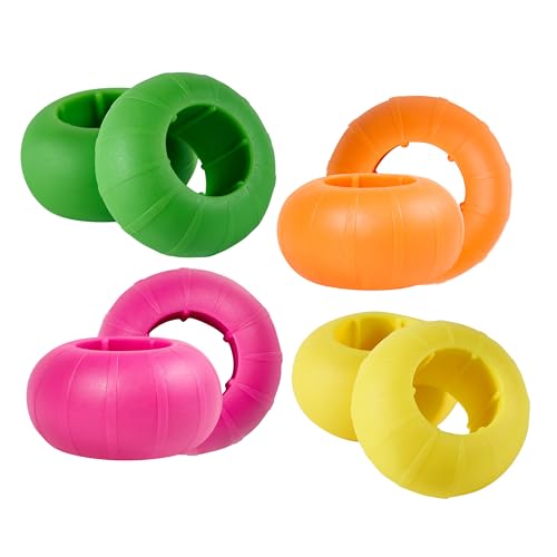 Bat Grip Choke Up Rings,Premium Choke Up Rings, Pressure Baseball Rings,Including: 8 Pack Choke up Rings, 2 Wrist Protectors - color: Mixture Colour