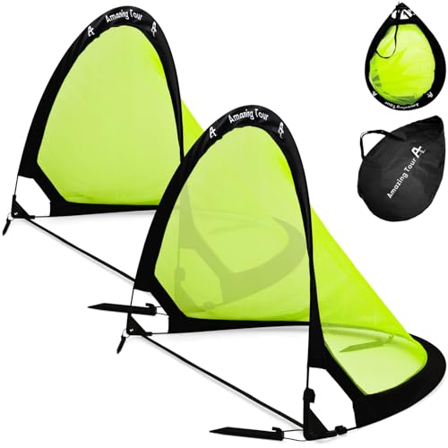 Pop Up Soccer Goals 4ft Soccer Goal Posts for Kids, Foldable Soccer Garden Goals Soccer Sport Games Training Practice