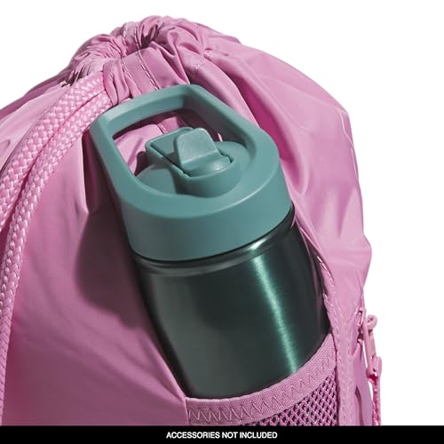 adidas Alliance Sackpack – Drawstring Backpack for Sports, Small Gym Bag - color: Tropic Bloom/Clear Pink/3