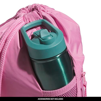 adidas Alliance Sackpack – Drawstring Backpack for Sports, Small Gym Bag - color: Tropic Bloom/Clear Pink/3