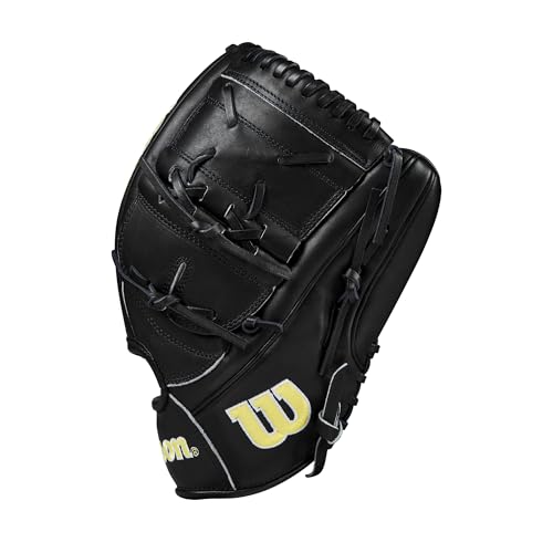 Wilson 2024 Classics Series A2000 Baseball Gloves - color: Black/Yellow, size: Pitcher - 12"