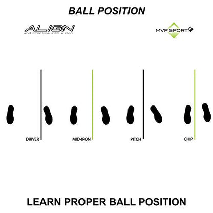 MVP Sport Golf Alignment Rods (MorodZ) Training Aid 2-Pack (Lime)