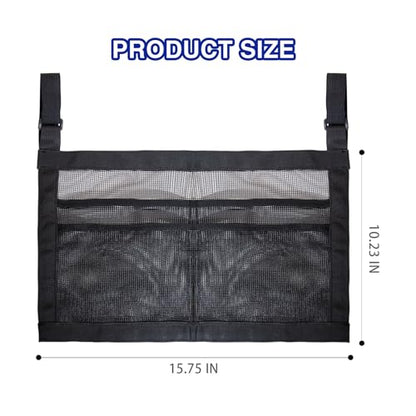 Premium Ping Pong Paddle Holder and Ball Holder Bag with Mesh, Hanging Pickleball Paddle Rack Organizer, Quick-Mount Ping Pong Ball Holder with Straps