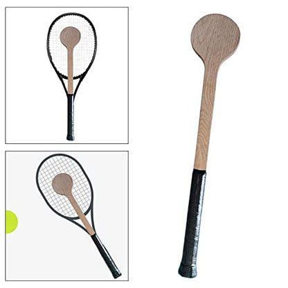 Milageto Tennis Racket Pointer Wooden Mid Spoon Tennis Practice Stick