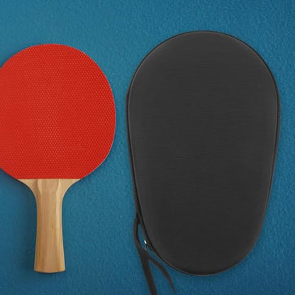 UPKOCH Table Tennis Paddle Storage Bag Eva Hard Shell Case Black Nylon Portable Protective Cover for Ping Pong Racket Carrying and Organization