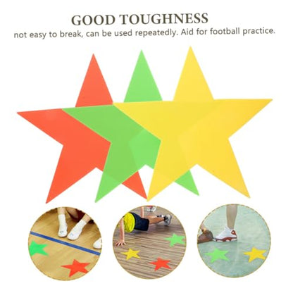 BESPORTBLE 3pcs Non- Carpet Markers Floor Markers for Basketball Classroom and Sports Training Shape Design Fluorescent