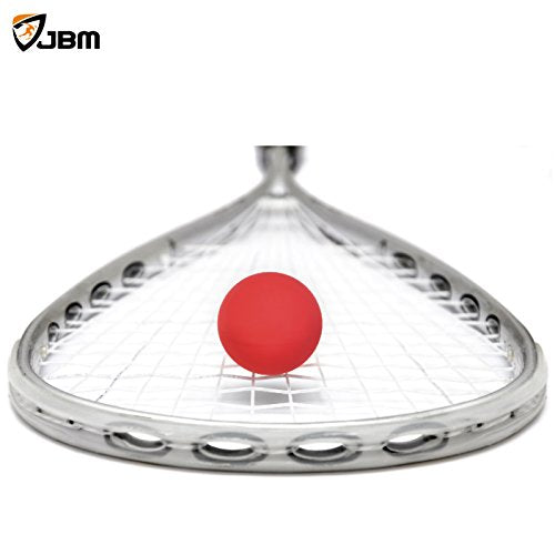 JBM Racquetball Squash 5.5cm / 2.17” Rubber 1 Red 1 Blue 1 Orange Balls in a Net 65-70% Rebound Rate Highly Visible for Racquetball Game Practice Training - size: 5.5cm / 2.17"