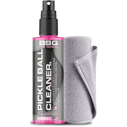 Pickleball Paddle Cleaner, Grip & Paddle Reset Spray, Erase Dirt & Grime, Improve Accuracy, Remove Sweat and Scum | 8 floz - size: 1-Pack (Pink)