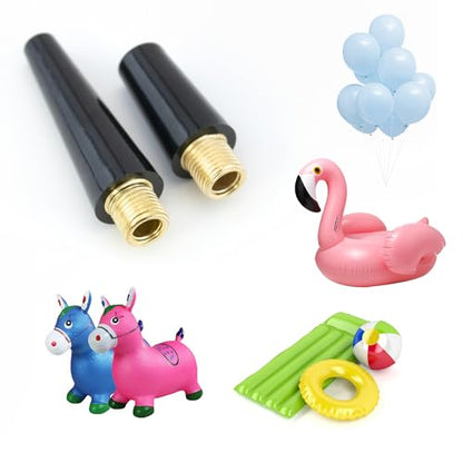 Quacc 4 PCS Ball Pump Needle Set Needles Inflating Ball Tyre Pump Adapter Bike Pump Accessories Air Nozzle Pump Adapters Tire Pump Attachments for Inflatables, Sport Balls, Bicycles