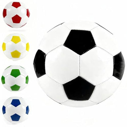 Soccer Ball with Pump Soft Leather Training Football Soccer Balls for Teens Boys Girls Youth Football Players Skill Practicing Training Gifts - color: Blue