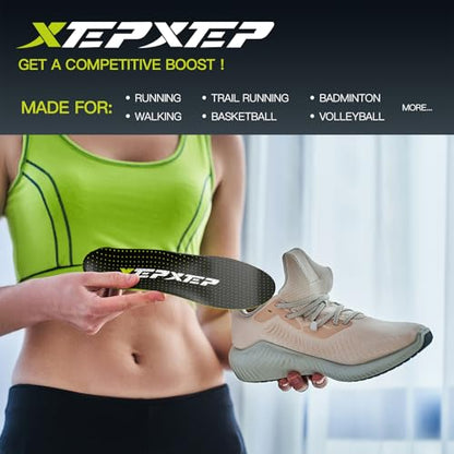 2026 Sport Carbon Fiber Performance Insoles –Customized Inserts, Non-Cleated Shoes–Basketball, Volleyball, Racquet Sports, Running & More–Run Faster, Jump Higher, Recover Quicker, Protect from Injury - size: MEN 12-12 1/2 | WOMEN 13-13 1/2 --303mm