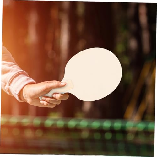 YARNOW Table Tennis Paddles Set of 4 Unpainted Wood Table Tennis Paddle for Kids Adults Indoor Outdoor Use Painting Crafts