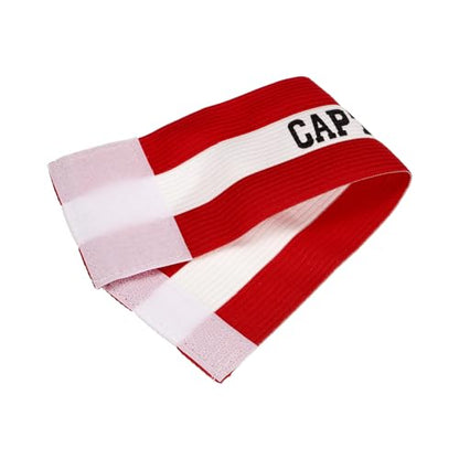 YOKIVE Captain Armband, Nylon Protective Arm Badge, Adjustable Flexibility, Great for Team Training Competitions - color: Red