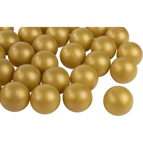 Plastic Gold Ping Pong Balls - Beer Pong & Table Tennis Accessory for Pingpong Play - DIY Crafts & Party Decor with Gold Balls - 50 Pack, 1.5 Inch