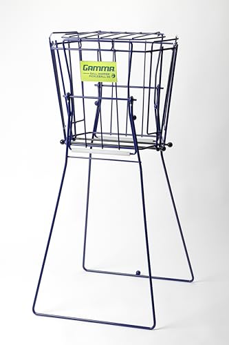 Gamma Sports Pickleball Hopper – 50 Ball Picker Upper with Hexagonal Basket, Reinforced Welds, Carbon Steel Wires & Attached Lid for Durable Pickleball Storage