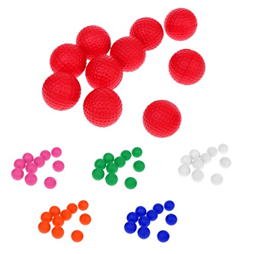 10 Pieces PU Foam Sponge Golf Training Soft Balls Golf Practice Balls, White