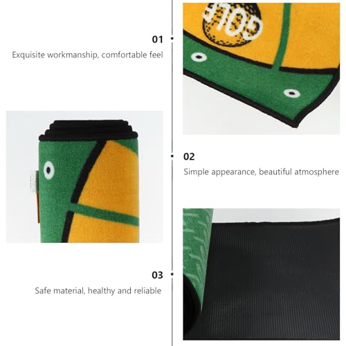 VALICLUD Golf Putting Mat Indoor Practice Blanket with Artificial Turf Surface, Putter Training Tool for Office and Home Use, Non-Slip Green Carpet for Golfers and Beginners