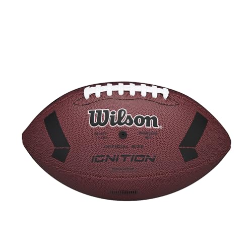WILSON NFL Ignition Footballs - color: Brown, size: Junior - Ages 9-12, style: NFL Ignition