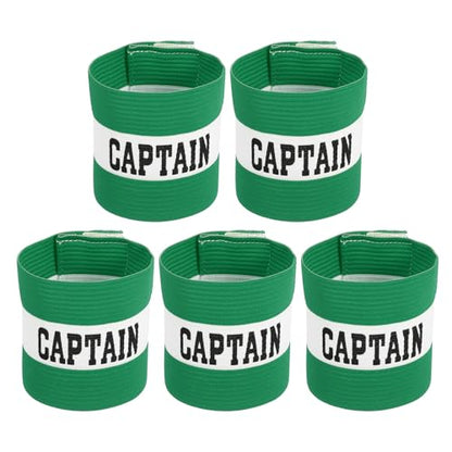 MECCANIXITY Soccer Captain Armband, Captain Arm Band for Soccer Elastic Captain C Arm Band Sport Captain Armbands for Football Team Training Youth & Adult - color: Green