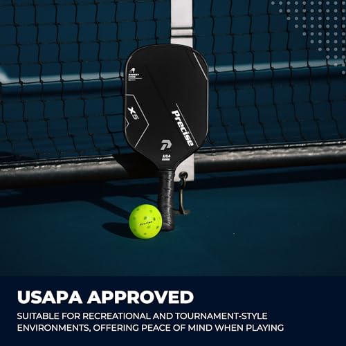PRECISE Pickleball Balls – Outdoor A 40 Model with 40 Holes – USAPA Approved – Durable Flight Design - color: Green, size: 6 Balls