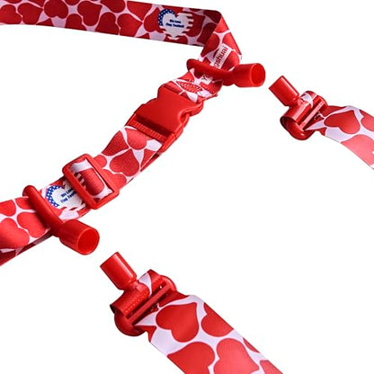 Flag Football Belts, Flag Football Kit for Children/Teenagers/Adults - color: Vivid Red